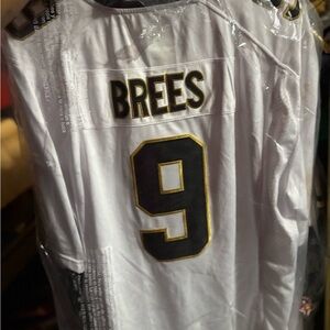 White and Black Brees Jersey